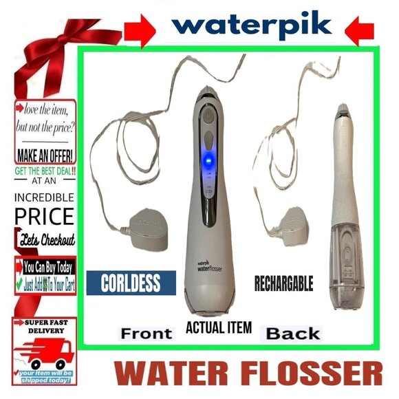 🛑 WATERPIK Cordless ➕🆒 WATER FLOSSER 3 Pressure Advanced Portable 💸BUY NOW‼️ - Picture 3 of 16